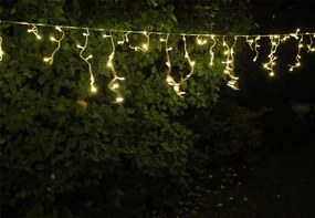 Lumină de ploaie de Crăciun - 4 m, 200 LED-uri, alb cald