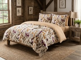 Lenjerie cocolino DUO SENSE MEADOWA colorata microplus/flanel Dimensiune lenjerie de pat: 70 x 90 cm | 140 x 200 cm