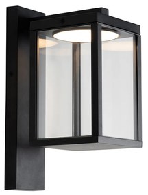 Lanterna de perete exterior neagra cu LED IP54 - Ferdinand