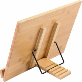 Suport pentru cărți, bambus, 39 x 28 x 4,2 cm