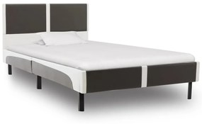 277520 vidaXL Pat cu saltea din spumă cu memorie 90 x 200 cm piele ecologică