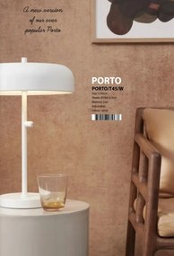 Veioza/Lampa de masa din metal Porto L alba