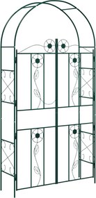 vidaXL Arc de Grădină Simplu Verde 115 x 37 x 226 cm