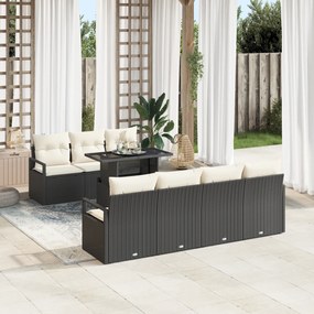 vidaXL Set de canapele de grădină cu 8 piese, cu perne