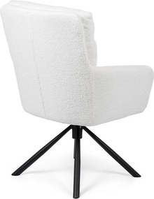 Set - 2 scaune de dining rotative AVENBERG TESSA - Alb