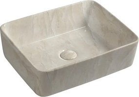 Chiuvetă bej din ceramică 47,5x37,5 cm Dalma – Sapho