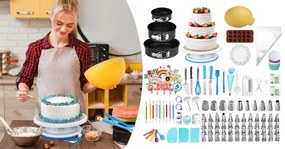 Set pentru copt si decorat torturi, 379 piese