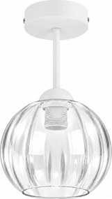 BRILAGI - LED Lustră aplicată RETRO GLASS 1xE27/60W/230V Ø 18 cm alb/transparent
