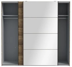 Dulap OREN cu oglindă, 220x210 cm, stejar Artisan