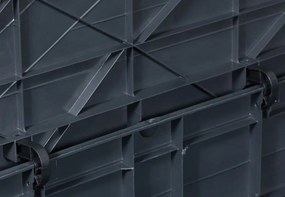 WOOD cutie de depozitare din plastic pentru grădină 420 L, g