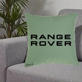 Perna Personalizata cu emblema Range Rover, 40x40 cm, Verde, Husa Detasabila, Perna Inclusa, BEKZ®