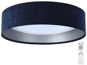 Plafonieră LED dimabilă SMART GALAXY LED/24W/230V albastră/argintie + telecomandă