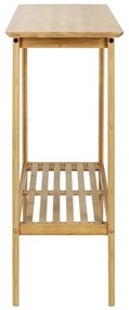 Masă consolă în culoare naturală din bambus 30x80 cm Kona – Wenko