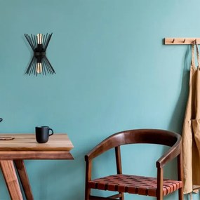 Aplică KIRPI 2xE27/40W/230V neagră