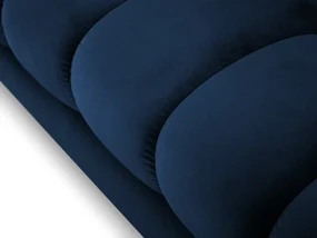 Canapea Bali Royal Blue, 2 locuri/catifea/picioare gold