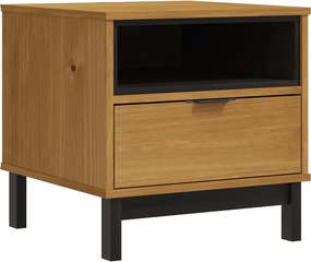 vidaXL Masă laterală "FLAM" 50x50x50 cm, lemn masiv de pin