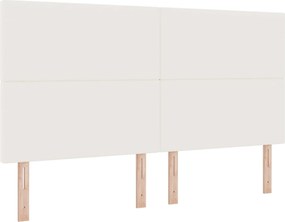 vidaXL Tăblie LED cu benzi LED Crem 180 cm Țesătură din corduroy