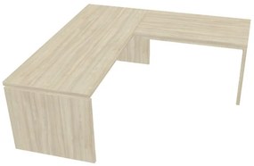 Masă ergonomica Verno 200 x 200 cm, dreapta, salcâm