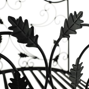 Pod decorativ de grădină, metal negru, RENAL