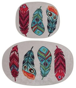 Covorașe de baie 2 buc. 60x100 cm Feather – Foutastic