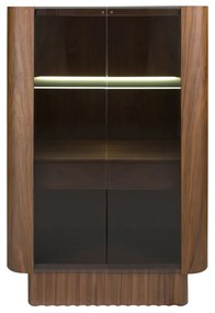 Vitrina, Bufet cu iluminat deosebit design LUX Walnut