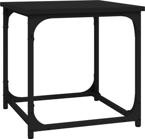 vidaXL Măsuță laterală, negru, 40x40x40 cm, lemn prelucrat