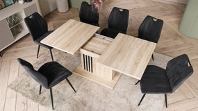 Mazzoni LEONEL Stejar Sonoma - MASĂ PLIABILĂ MODERNĂ PÂNĂ LA 180 cm!
