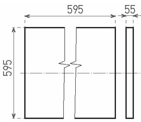 Panou LED aplicat ILLY LED/36W/230V