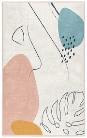 Covor crem lavabil 80x150 cm Abstract Shapes – Mila Home