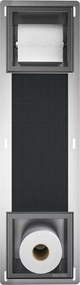 Raft incastrat cu suport hartie igienica Balneo Wall Box Paper 2 Gun Metal mat