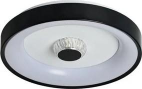 Searchlight 89735-38BK - Plafonieră LED dimabilă POLKA 24W/230V + 6W, Ø 38,5 cm, negru