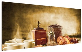 Tablou cu cafea și mic dejun (120x50 cm), în 40 de alte dimensiuni noi
