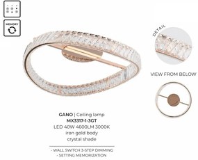 Lustra LED aplicata design modern Gano