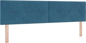 vidaXL Tăblie LED cu benzi LED Manual albastru 180 cm Catifea