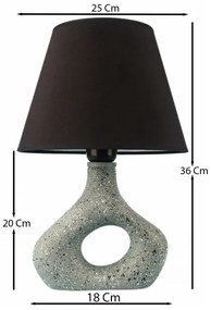 Lampă de masă 1xE27/40W/230V negru/verde