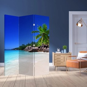 Paravan - Plaja pe insula Praslin (126x170 cm)