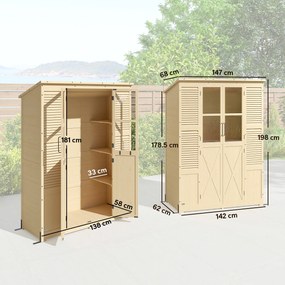 Outsunny magazie debara spațiu depozitare unelte dulap exterior | Aosom Romania