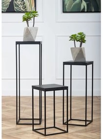 Suport flori BASICLOFT 40x24 negru