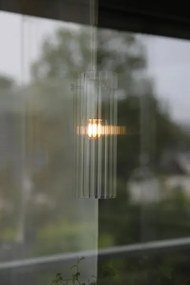 Markslöjd 109013 - Pendul pe cablu TIBIA 1xE14/40W/230V sticlă transparentă/alamă