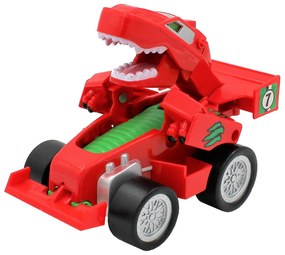 Mașinuță roșie convertibilă tip robot Dino