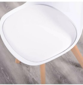 JAKS SCAUN CLASSIC CU PERNĂ ALBĂ , STILUL SCANDINAV