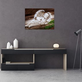 Tablou pe sticlă - Îngeraș dormind (70x50 cm)