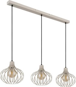 Globo 33370319 - Lustră suspendată pe cablu MATEO 3xE27/40W/230V bej