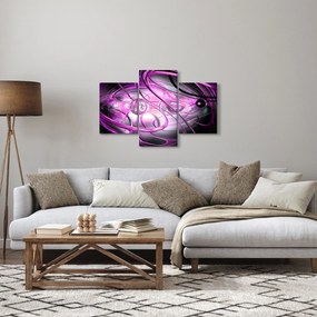 Tabloul cu abstracție frumoasă în violet (90x60 cm)
