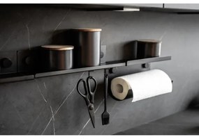 WENKO 71144800 - Suport pentru role JET 30x15 cm, negru