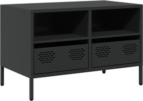 vidaXL Dulap TV, negru, 68x39x43,5 cm, oțel laminat la rece