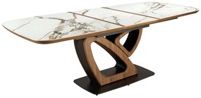 Masa extensibila deosebita design LUX Marble 180-230x100cm