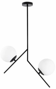 Lustra 2 Brate Dolunay - 144-AV, Soclu E27, Max. 40W, Culoare Negru