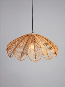 Lustra suspendata stil natural ratan natur FLARE