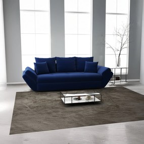 Canapea extensibilă dumonde cu ladă de depozitare si sezut confortabil din spuma high-density, Loana Royal Blue 250x100 cm